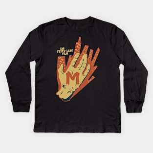 The Mark of M: Tribute to Fritz Lang's Masterpiece - Iconic Hand Design Kids Long Sleeve T-Shirt